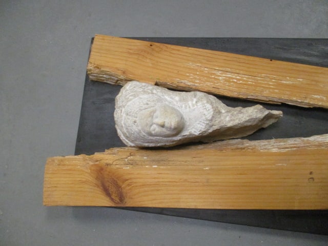 Unique Handmade Stone and Wood Art - Signed on Back - 3