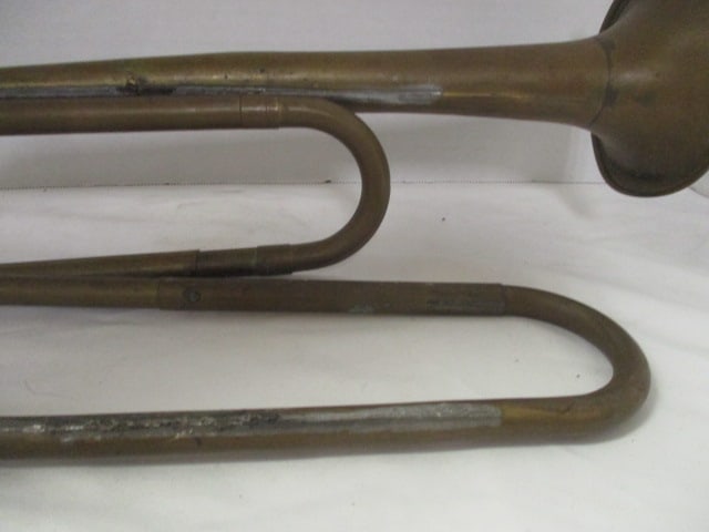 Vintage Brass Field Bugle - 3