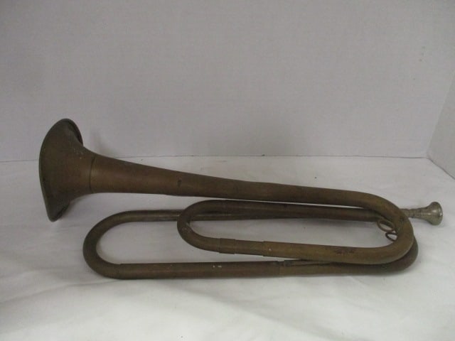 Vintage Brass Field Bugle - 5