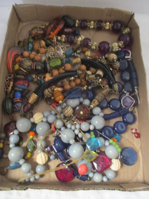 Lot of Beaded Costume Jewelry: see pictures and preview for selection