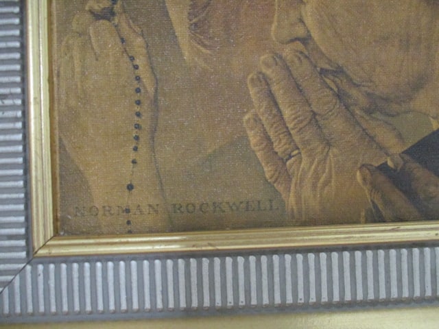Norman Rockwell Lot - Framed Artwork, Counting Book, and Cup - 11