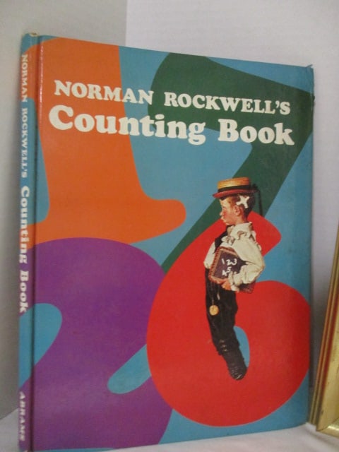 Norman Rockwell Lot - Framed Artwork, Counting Book, and Cup - 4