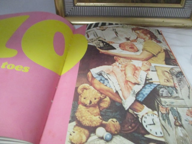 Norman Rockwell Lot - Framed Artwork, Counting Book, and Cup - 7