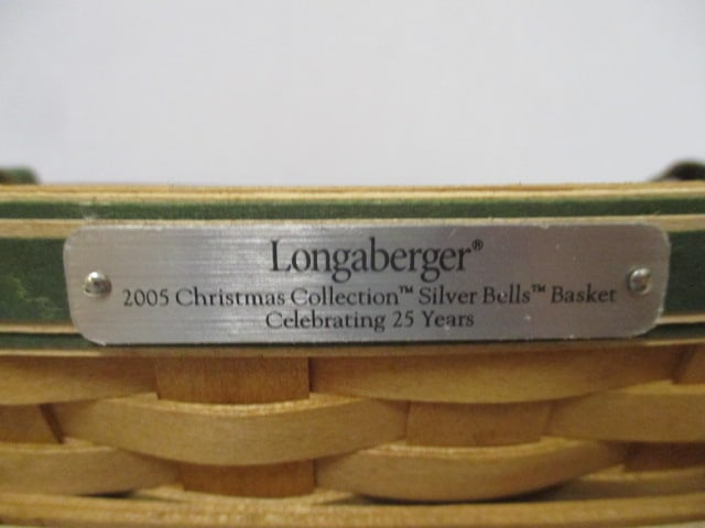 2 Longaberger "2005 Christmas Collection Silver Bells Celebrating 25 Years" - 2