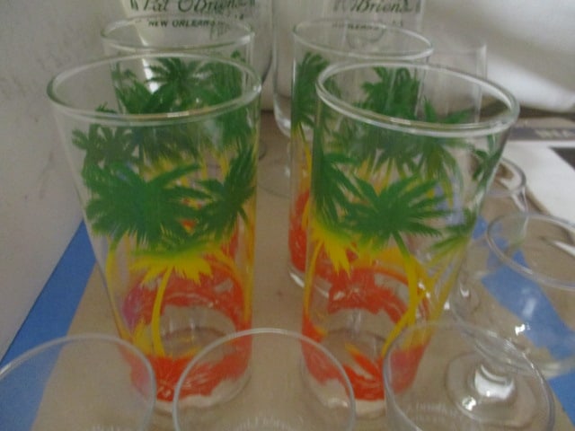 Barware Lot - Pat O'Brien Glasses, Holland American Shot Glasses, Brandy - 8