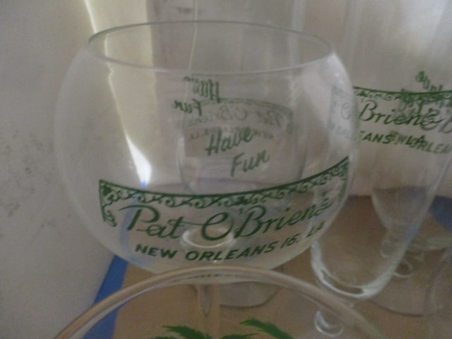 Barware Lot - Pat O'Brien Glasses, Holland American Shot Glasses, Brandy - 9