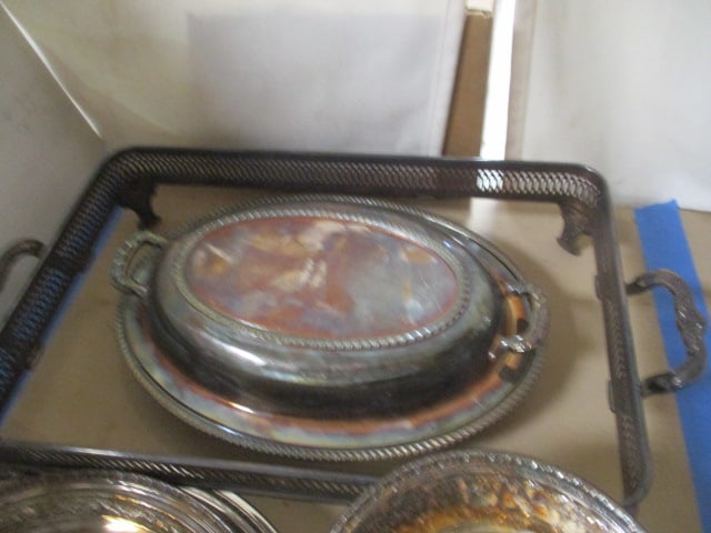 Silverplate Lot - Casserole Server, Butter Dish, Bowls, Trinket Box, etc. - 2