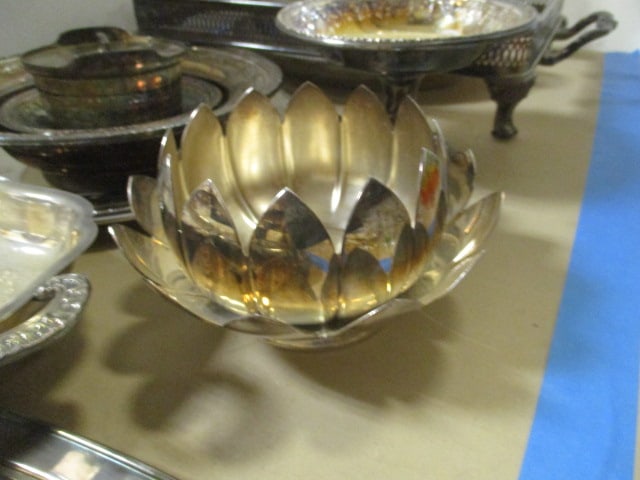 Silverplate Lot - Casserole Server, Butter Dish, Bowls, Trinket Box, etc. - 6