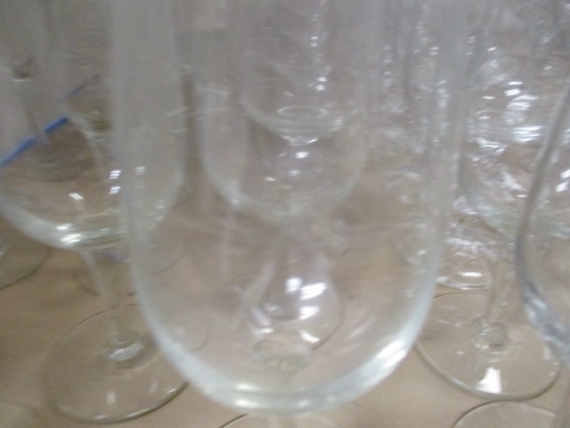 Stem Glasses Lot - Wine, Cordial, Martini, etc. - 3