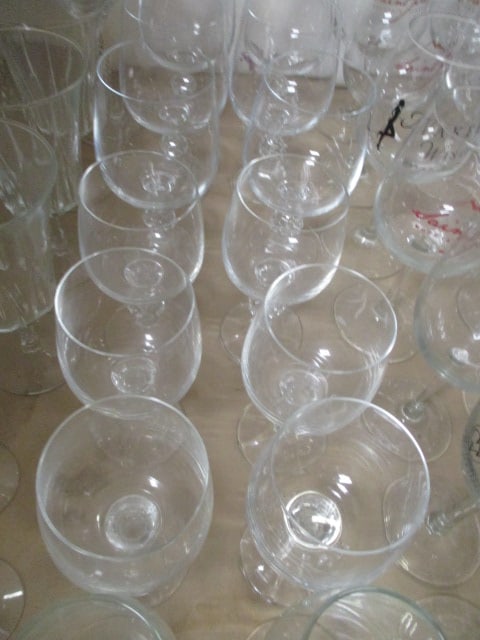 Stem Glasses Lot - Wine, Cordial, Martini, etc. - 4