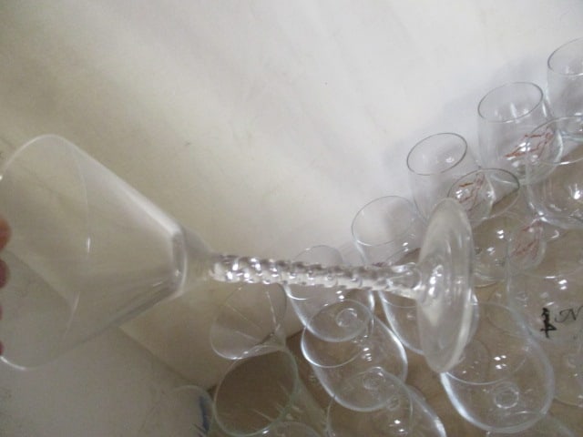 Stem Glasses Lot - Wine, Cordial, Martini, etc. - 6