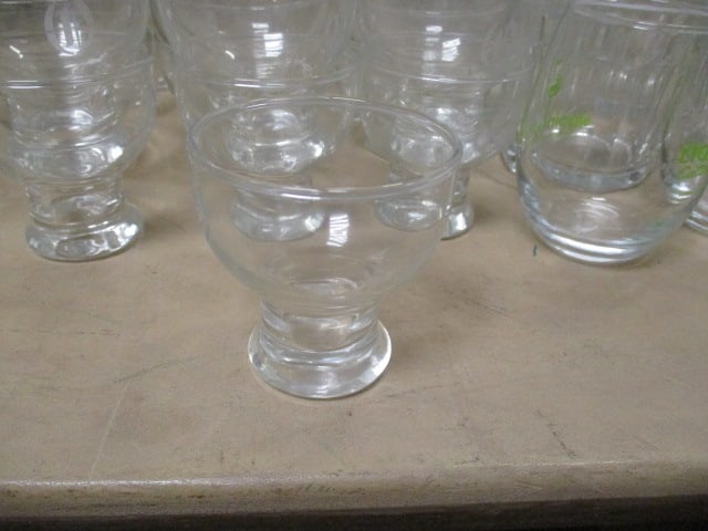 Clear Drinking Glasses Lot - All Sizes - 3