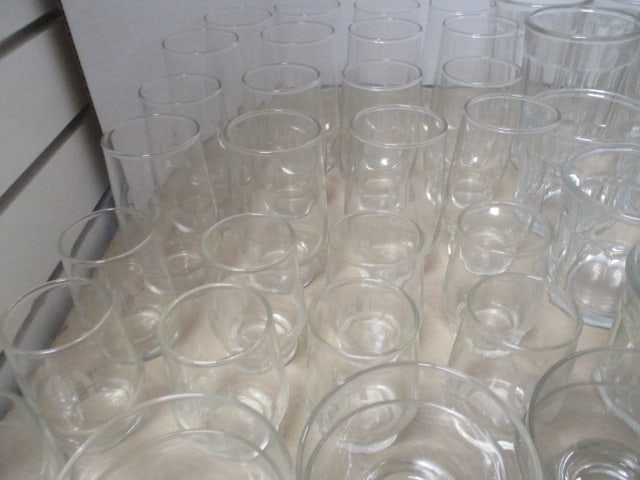 Clear Drinking Glasses Lot - All Sizes - 4