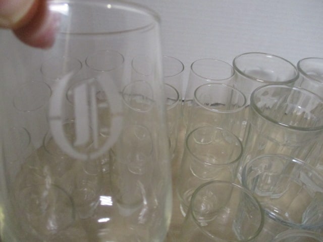Clear Drinking Glasses Lot - All Sizes - 5