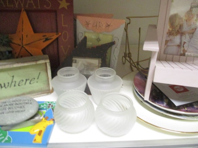 Shelf Lot - Vases, Picture Frames, Plates, Signs, Beach Decor, etc. - 5