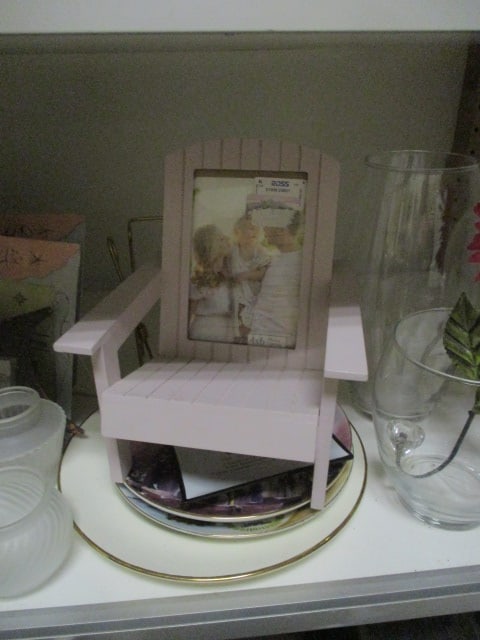 Shelf Lot - Vases, Picture Frames, Plates, Signs, Beach Decor, etc. - 6