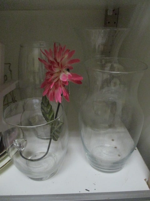 Shelf Lot - Vases, Picture Frames, Plates, Signs, Beach Decor, etc. - 7