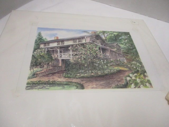 Collection of 8 Vintage Early Americana Print Artwork - 4