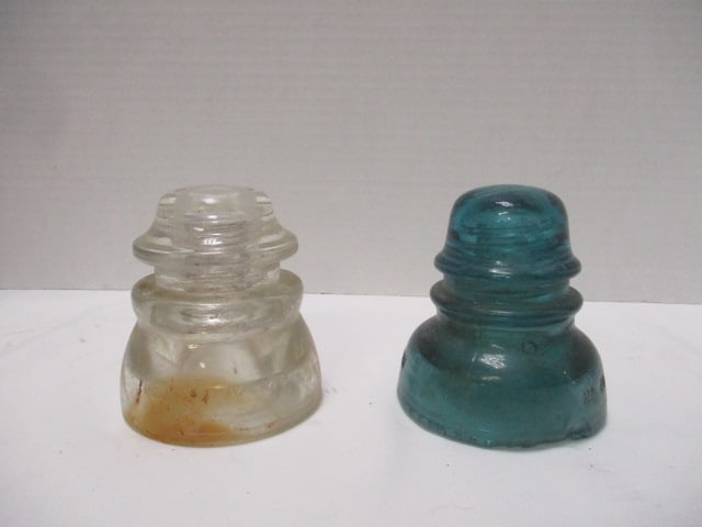 2 Vintage Glass Regulators: 4" each