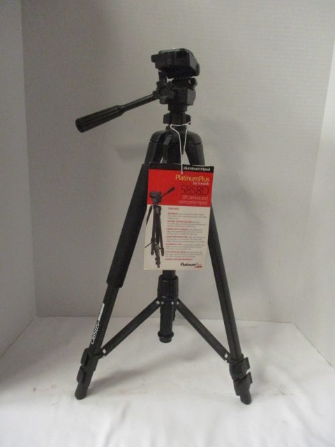 New Old Stock Sunpak Platinum Plus Aluminum Camera and Camcorder Tripod (1 of 5)
