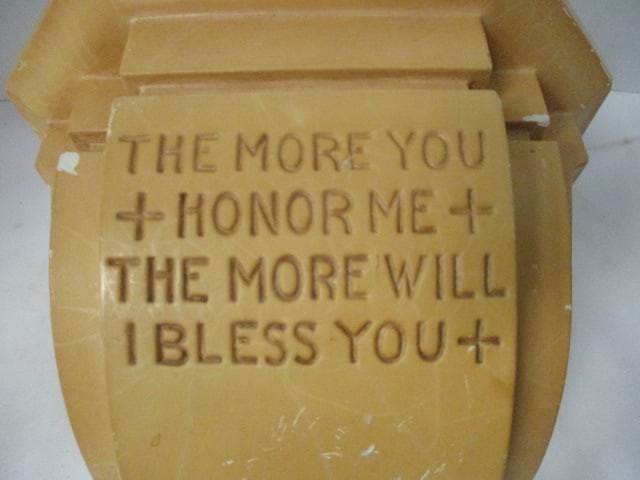 Religious Ceramic Wall Sconce Shelf - 2