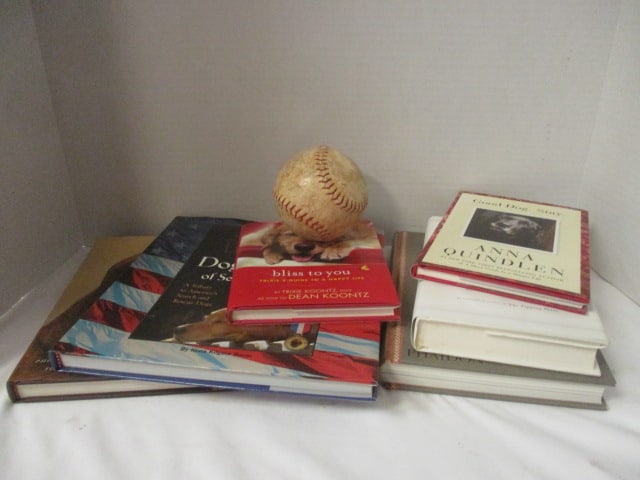 Lot of Dog Books and Softball: see pictures and preview for selection and condition
