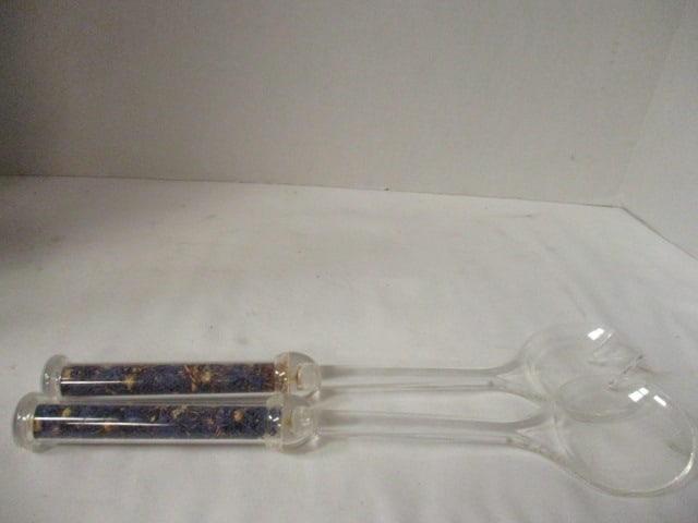 Mid Century Modern Double-Walled Acrylic Fill-A-Bowl Salad Bowl and - 9