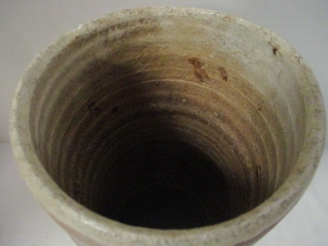 Signed Rustic Stoneware Pottery Vase - 2