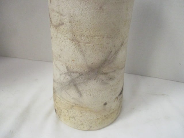 Signed Rustic Stoneware Pottery Vase - 4