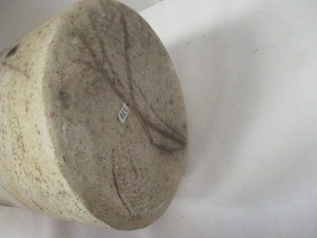 Signed Rustic Stoneware Pottery Vase - 5