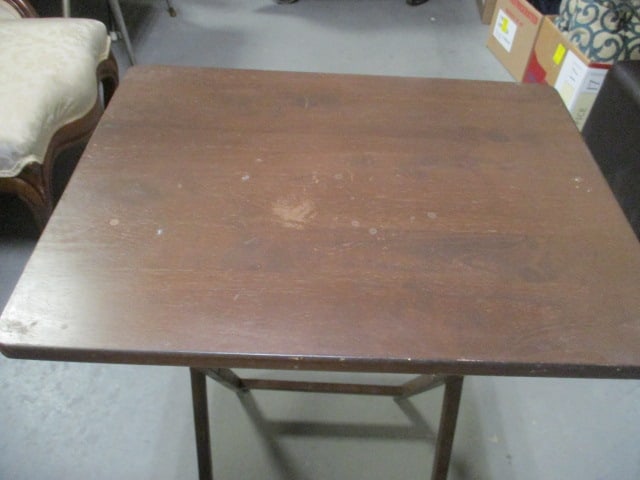 3 Wood Folding Tray Tables - 7