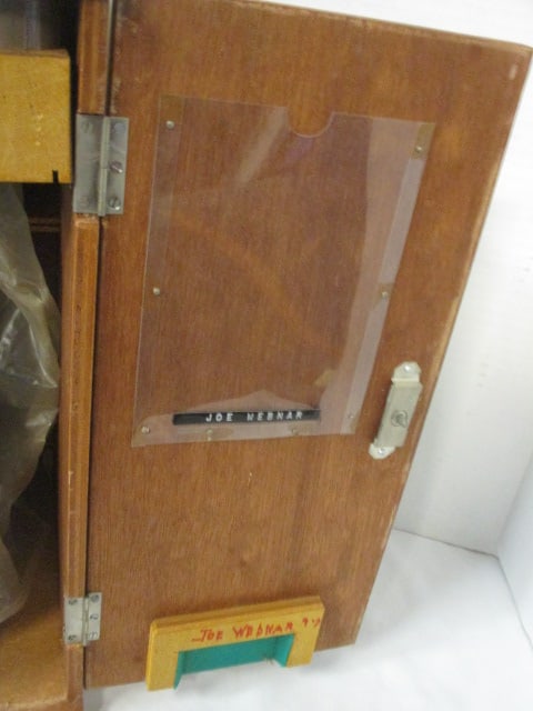 Vintage Propper Microscope in Wood Box and Minolta SR Microscope Adapter - 7