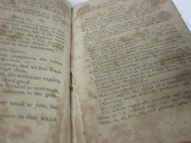 Antique 1821 "English Grammer" Book - 5