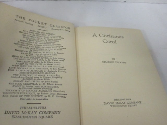 Vintage The Pocket Classic "Christmas Carol" by Charles Dickens Book - 2
