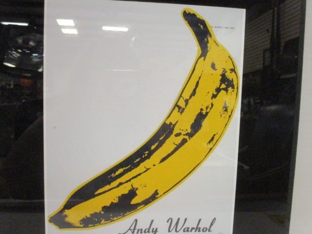 Framed Iconic "Yellow Banana" by Andy Warhol Art Lithograph Print - Signed - 2