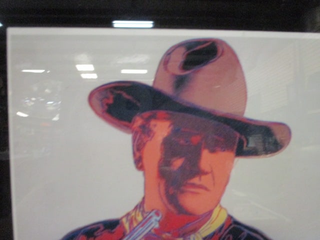 Framed "John Wayne" by Andy Warhold Art Lithograph Print - Signed - 2