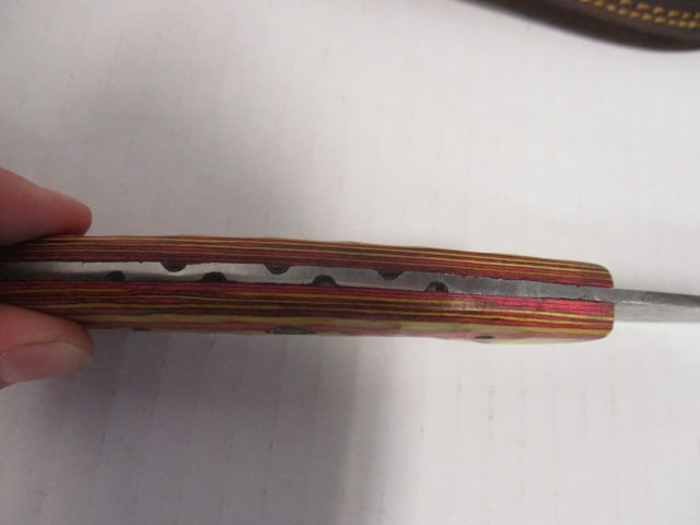 Fixed Damascus Steel Blade with Gut Hook - 4