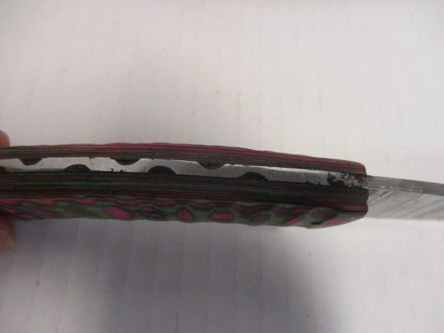 Fixed Damascus Steel Blade with Gut Hook - 4
