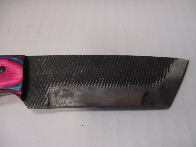 Custom "Cowboy" Belt Knife with Multi-Colored Handle - 2