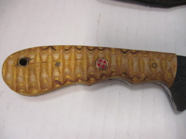Fixed Blade with Textured/Hammered Finish - 3