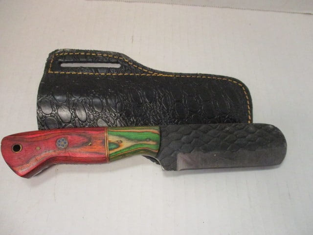 Fixed Blade with Textured/Hammered Finish: .