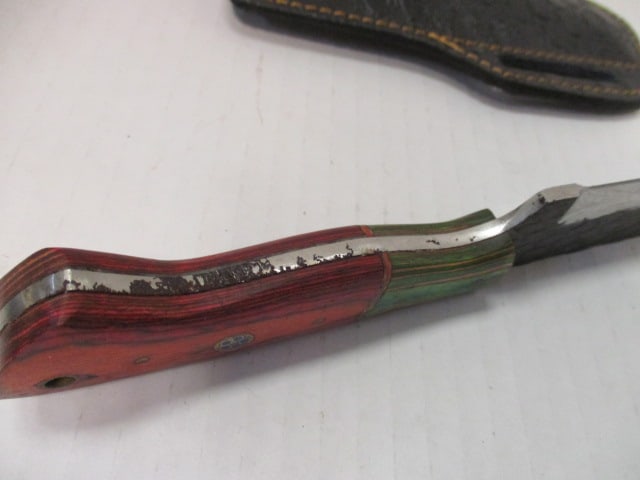 Fixed Blade with Textured/Hammered Finish - 5