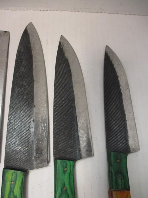 5 Piece Hammered Style Kitchen Knife Set - 2