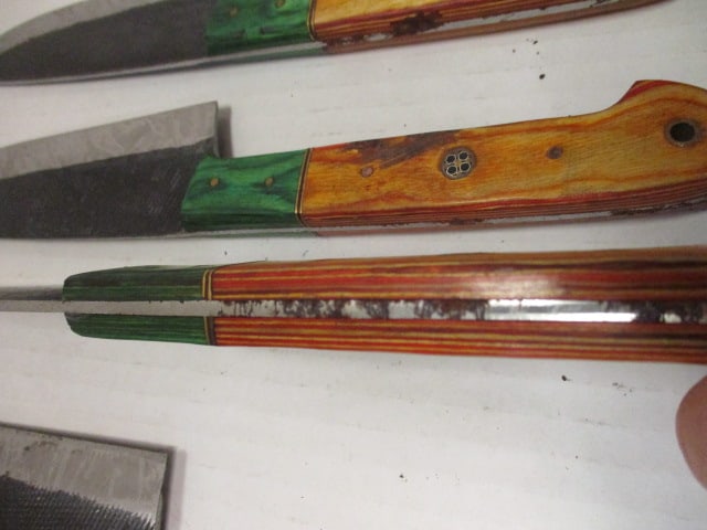 5 Piece Hammered Style Kitchen Knife Set - 6