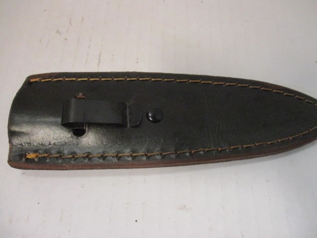 Damascus Steel Dagger Blade with Colored Wood Handle - 6