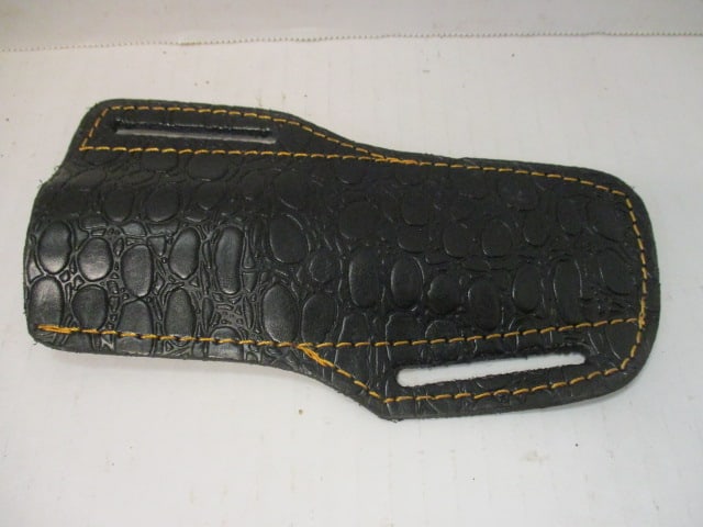 Fixed Blade Knife with Hammered Style Blade & Wood Handle - 6