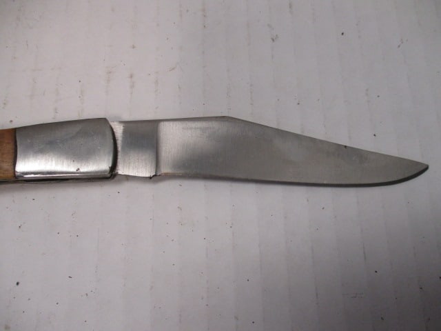 Folding Knife with Corkscrew & Wood Handle - 2