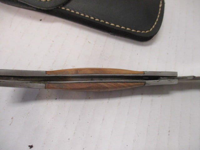 Folding Knife with Corkscrew & Wood Handle - 6