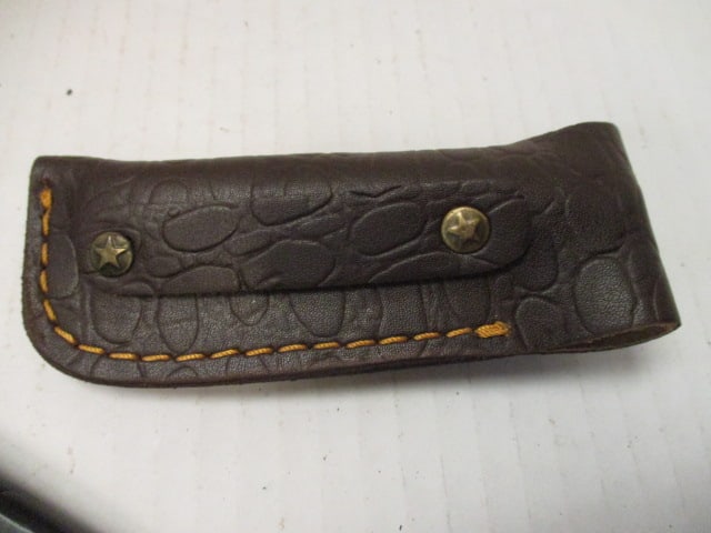 Damascus Steel Folding Blade with Resin Handle - 6