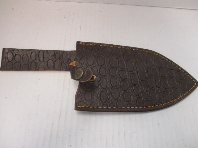 Damascus Steel Blade with Resin & Wood Accented Handle - 6